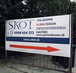 Banner vysiaci na bráne - Copy Servis Pezinok